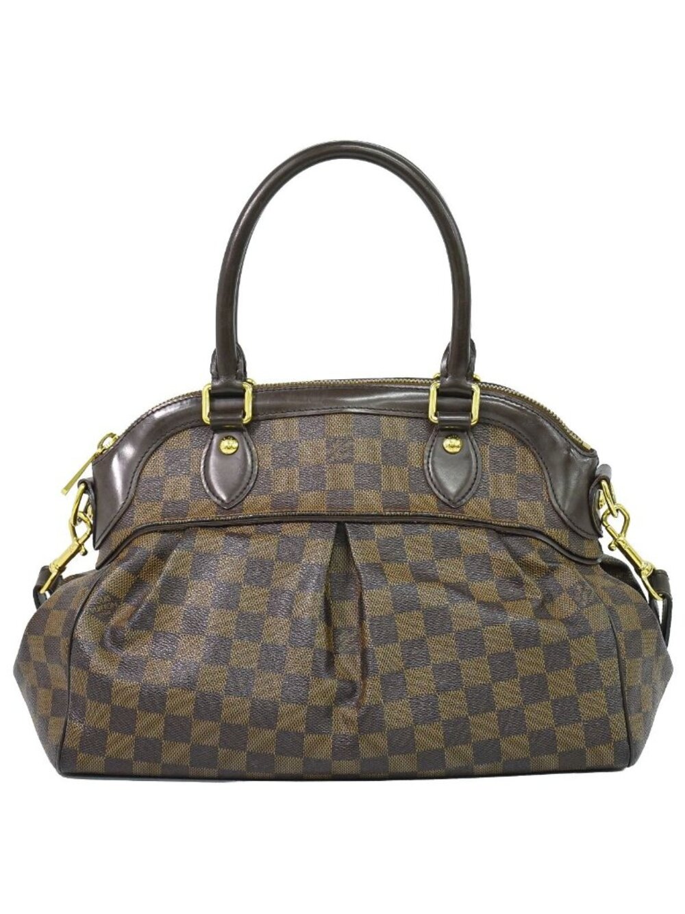 Louis Vuitton LV Trevi PM Damier Ebene 2-Way Shoulder Bag Brown